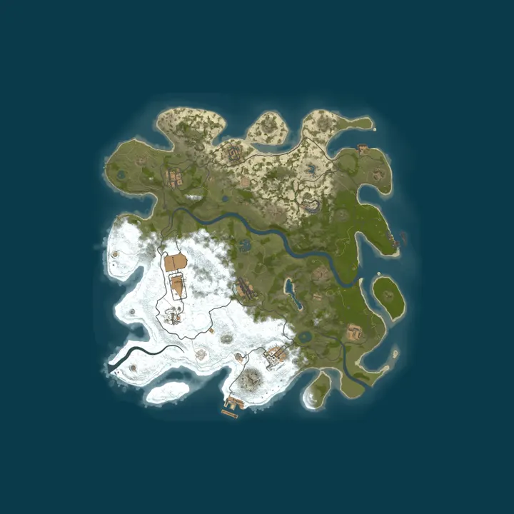 Map of Boomtown 3x PvE | 20 Events a Day | Raid Bases · Convoy | AU