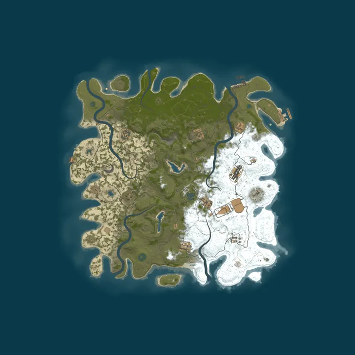 Map of [SEA] 2/10 Monthly RusticSea | PvE | RP | PvP Noob-Friendly | V