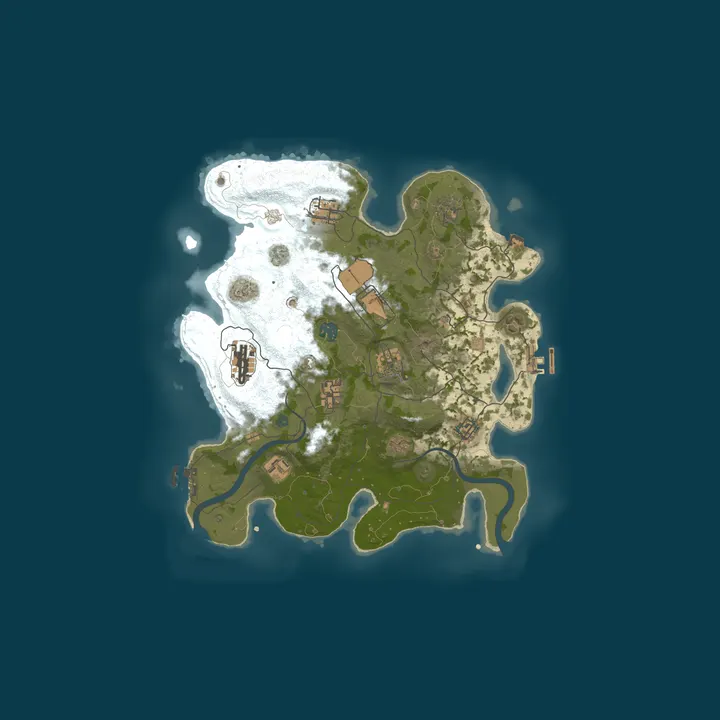 Map of Dusk Rust 2x Monthly Vanilla