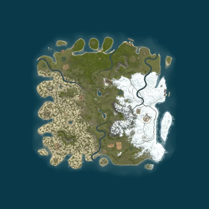 Map of Hound AUS 10X /Raidable Bases