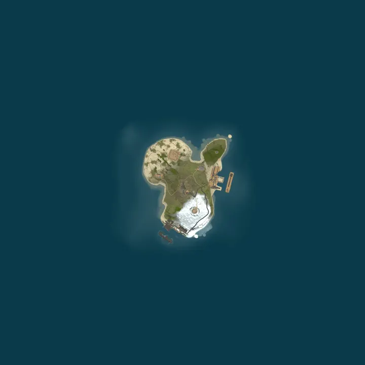 Map of A Shockbyte Rust Server