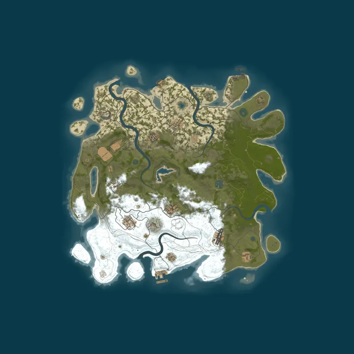 Map of Swampy Rust | Low Upkeep | Vanilla