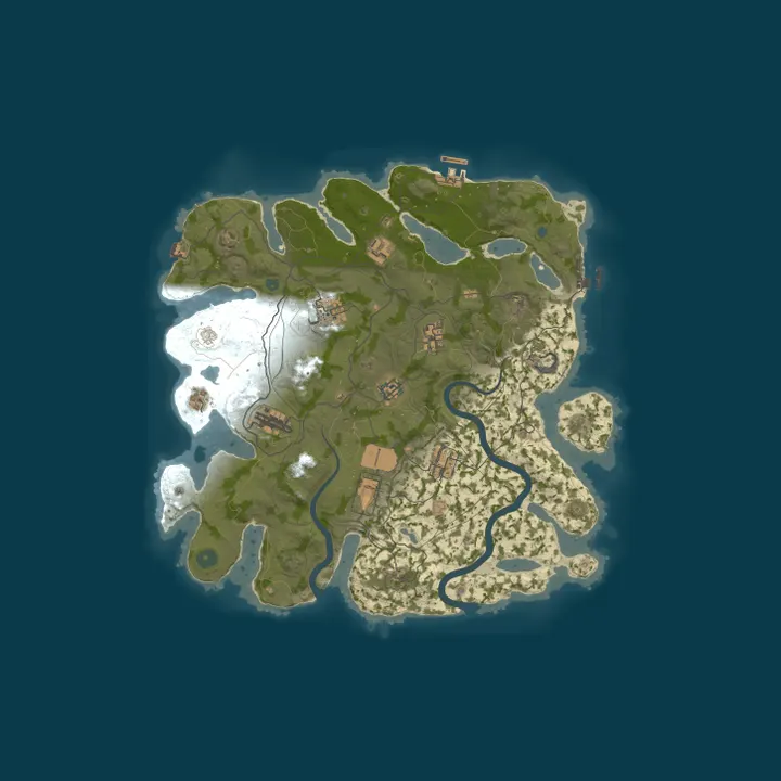 Map of Rustobia 2x Monthly | Solo/Duo/Trio | 50% Upkeep | Shared BPs
