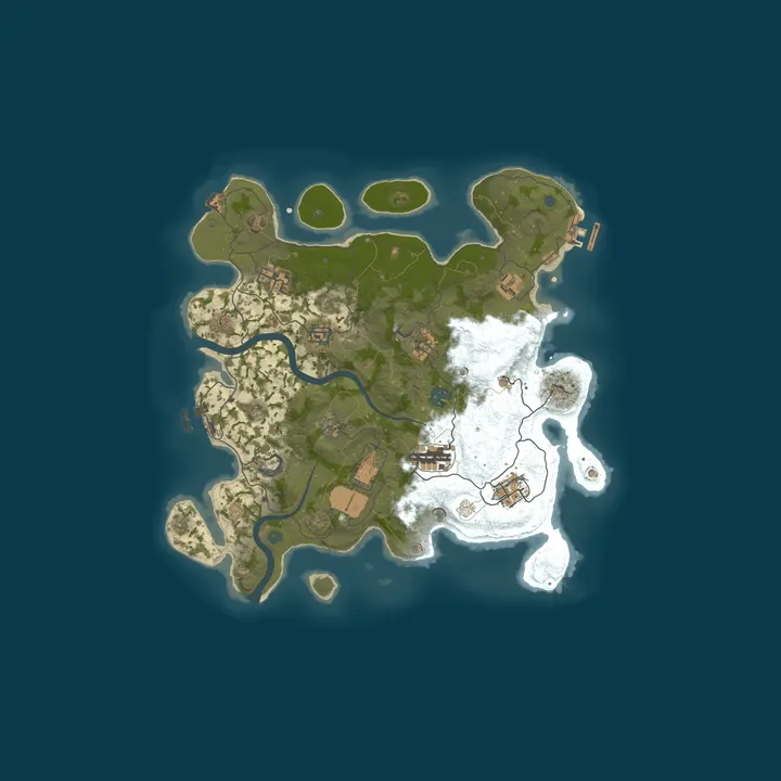 Map of Ashfall 2x | Chill Vanilla+ | Trio | Weekly