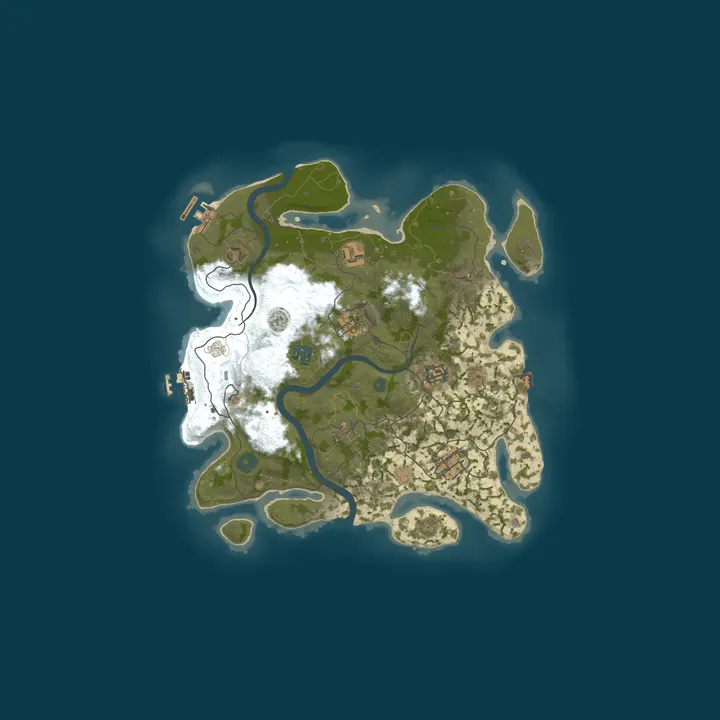 Map of ButtHurt 10x Hybrid Half PVP Half PVE