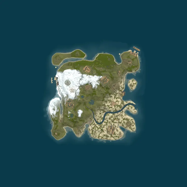 Map of UCloud Game Zone Rust Server