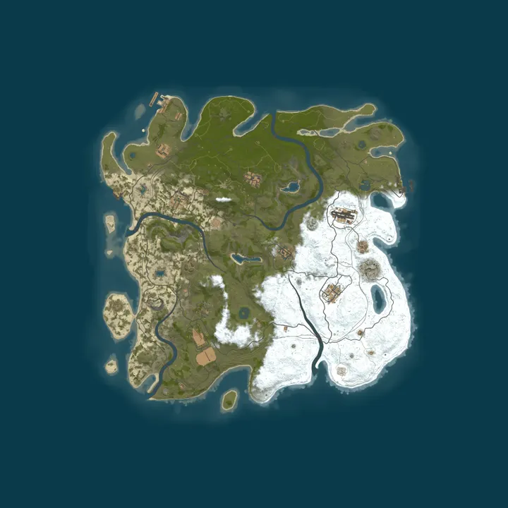 Map of [PvE] Skyline PvE - No Raiding/Killing, No Decay, Noob Friendly