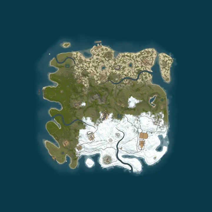Map of Chill & Kill 2.5x|PvE|PvP|BetterNpc|Raidable Bases|& MORE