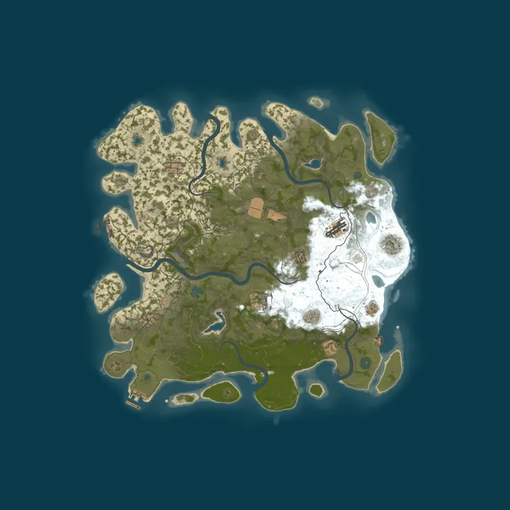 Map of #1 Rust Saratov Relax [PVE|RaidBases|TP|Kits|Events|Bosses]