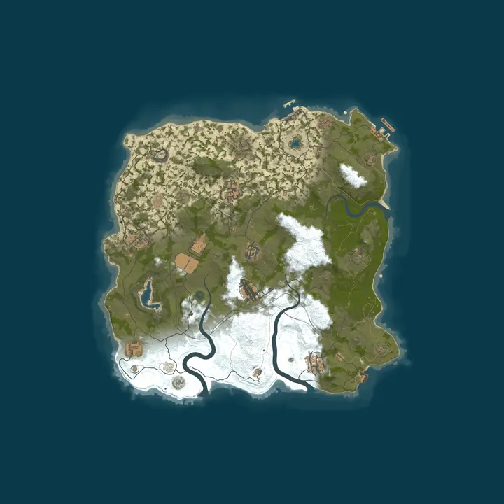 Map of 4Netplayers Rust Server
