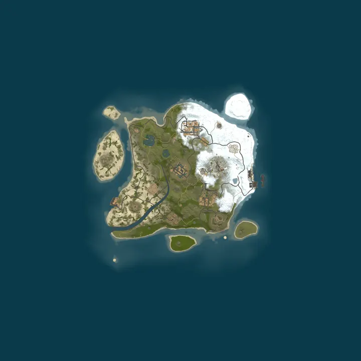 Map of [EU] BALKAN RUST - [Vanilla - SOLO/DUO]