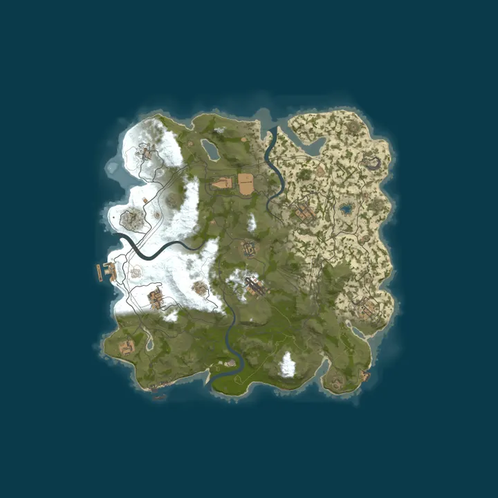Map of [AU] Rust Refined 3X |solo/duo/trio/quad|Noob Friendly|QOL