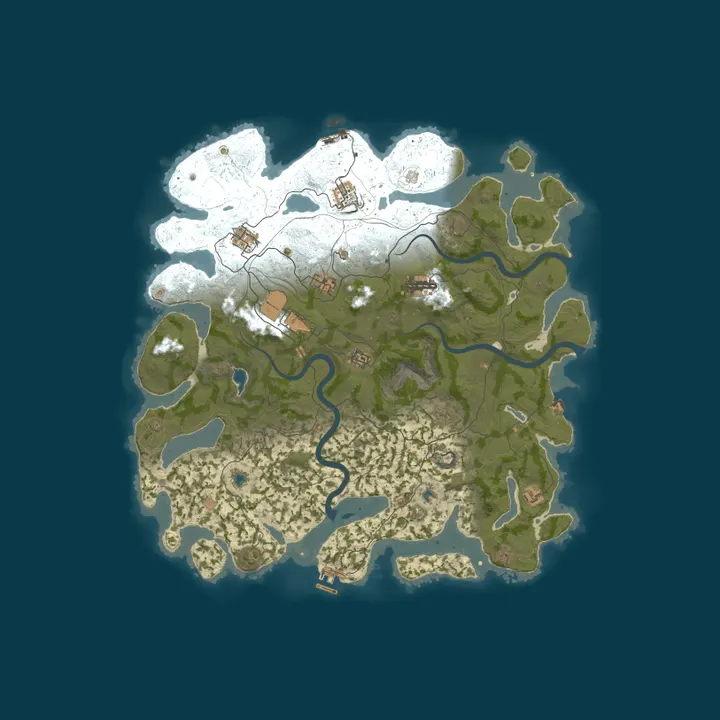 Map of 10/9 RustyRemains 3x SOLO/DUO/TRIO TP/KITS/BP+