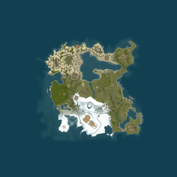 Map of Rusted Wilds US || PVE/PVP|XP|Skills|Kits|Events|Zombies