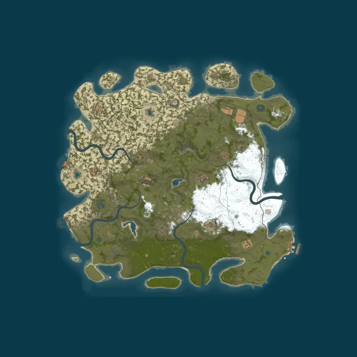 Map of AUSSIE JIMS PVE, MONTHLY WIPE, NO DECAY, NOOB FRIENDLY