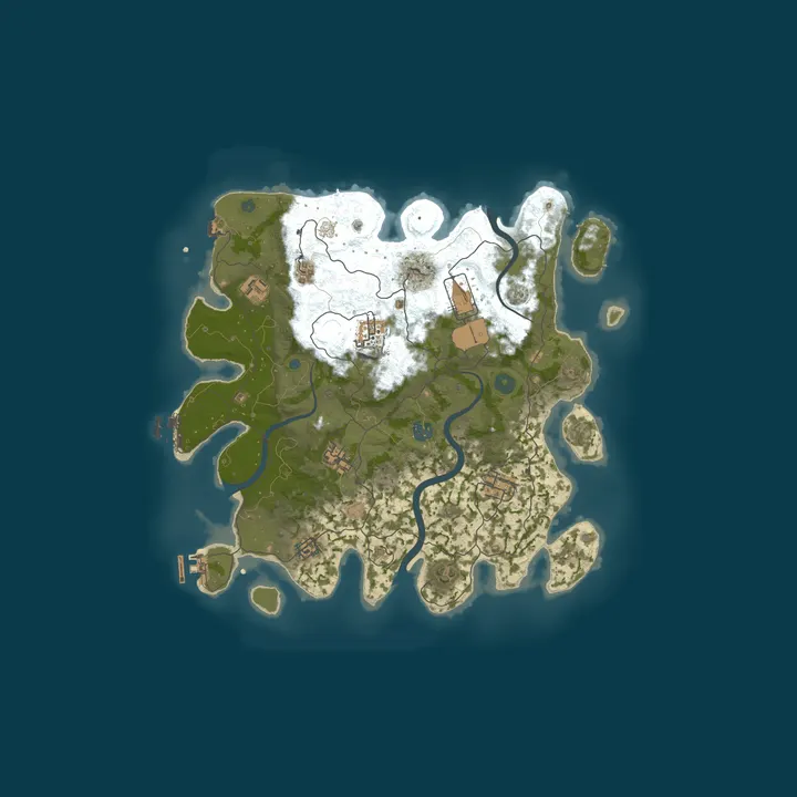 Map of [EU] RustyFire |PVE|Vanilla+|Custom Plugins