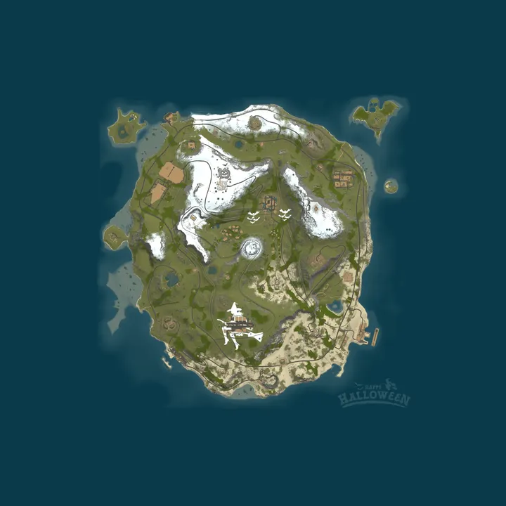 Map of Rust Holidays - PvE