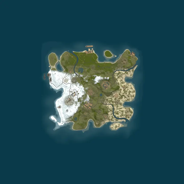 Map of Carters 24/7 Rust Fun