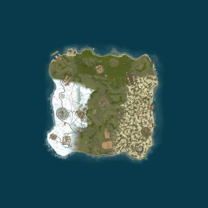 Map of Launch Your Private Rust Wipe Instantly - No Setup