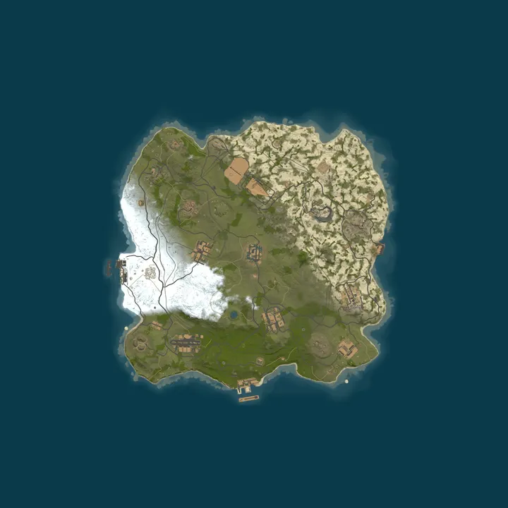 Map of Launch Your Private Rust Wipe Instantly - No Setup
