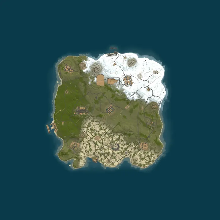 Map of Launch Your Private Rust Wipe Instantly - No Setup