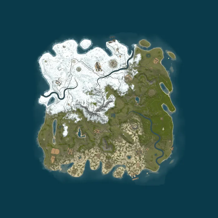 Map of Corrosion PvE 3x Raidable Bases | NPCs | Events | And More