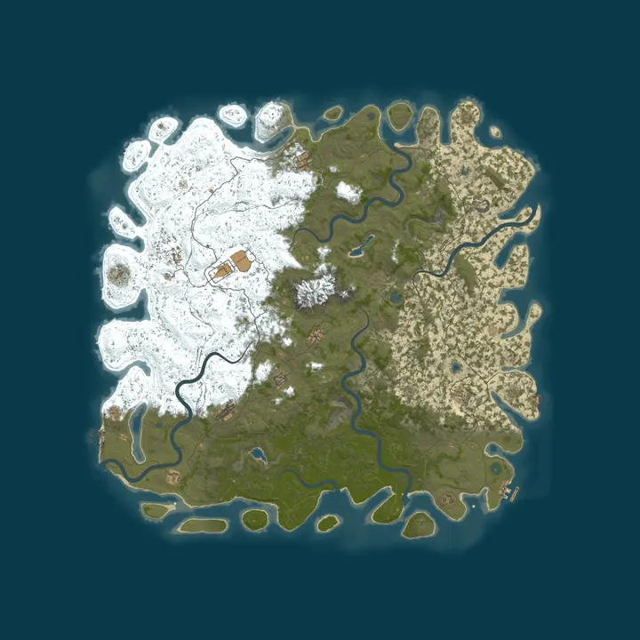 Map of A Shockbyte Rust Server