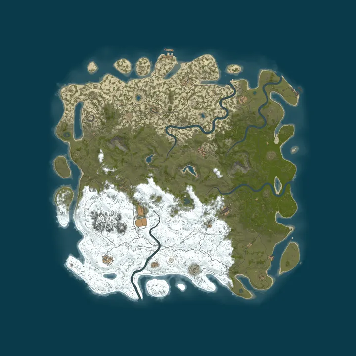 Map of Rust Server