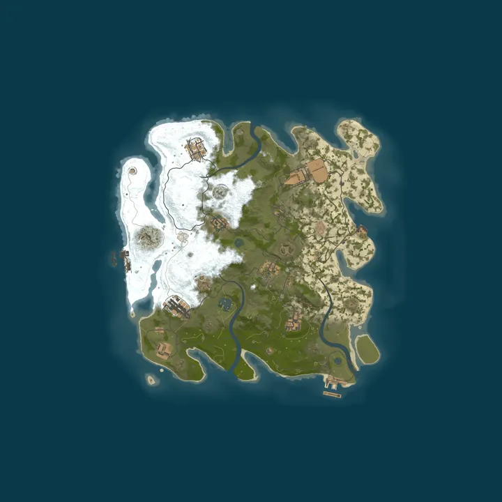Map of RUSTICA | EU | VANILLA x1 | WEEKLY | no donate