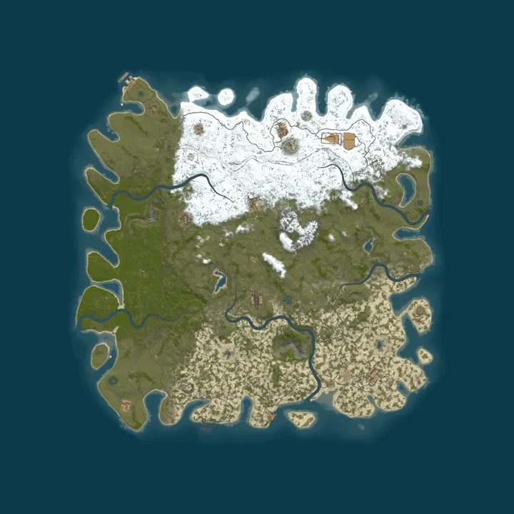 Map of Frontier Wing Gaming Official Rust Server