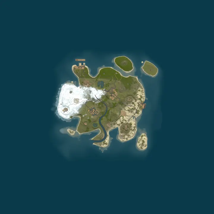 Map of Working Mans Rust | 3x Gather | Monthly