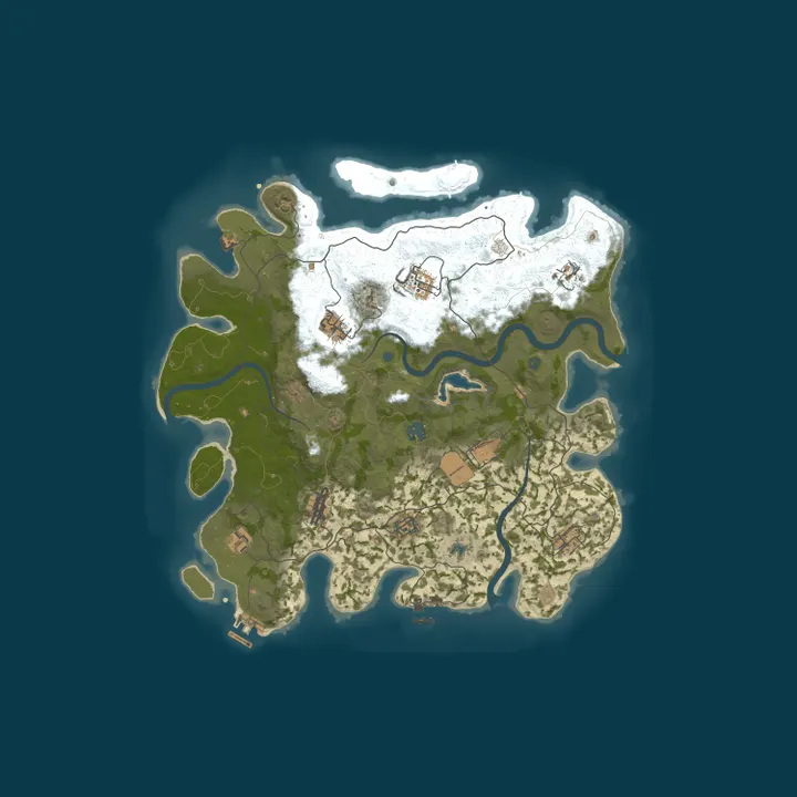 Map of Canadian Badlands