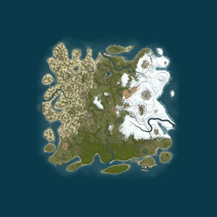 Map of A Shockbyte Rust Server
