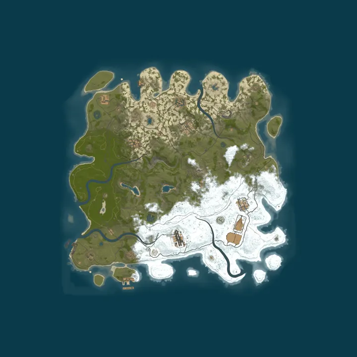 Map of Naked & Afraid | 3x loot | FRESH WIPE | PvP | Quads |