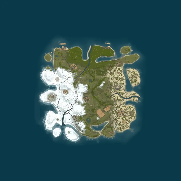 Map of Chill Rust 1.5x | Solo/Duo | NOOB FRIENDLY