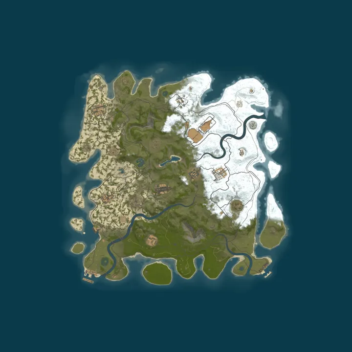 Map of MIGHTYRUST.GG|Solo Only|Monthly|No BP Wipes|Low Upkeep