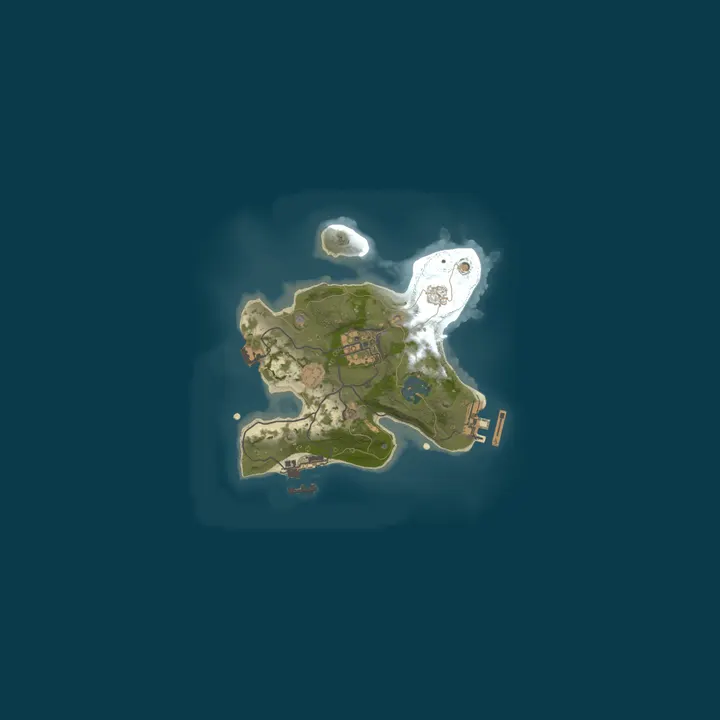 Map of A Shockbyte Rust Server