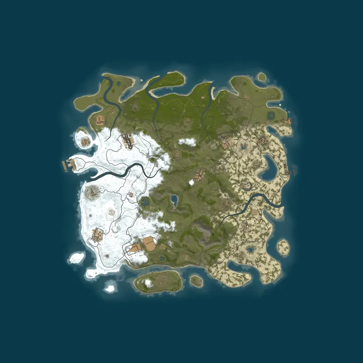 Map of Outlaw Ridge | Solo / Duo | 50% Upkeep | Map Wipe Thursdays
