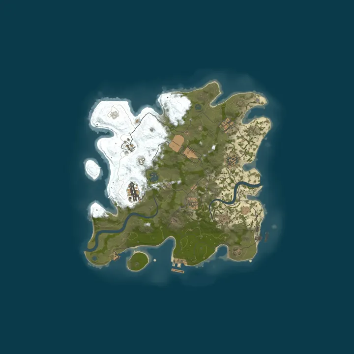 Map of Near-Vanilla Rust PvE 3x | Raidable Bases | Weekly