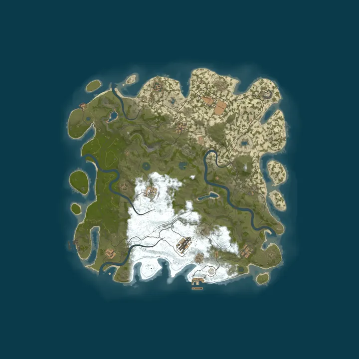 Map of Northern Outlaws | 4X | Monthly | PvP | Raidable Bases | Kits