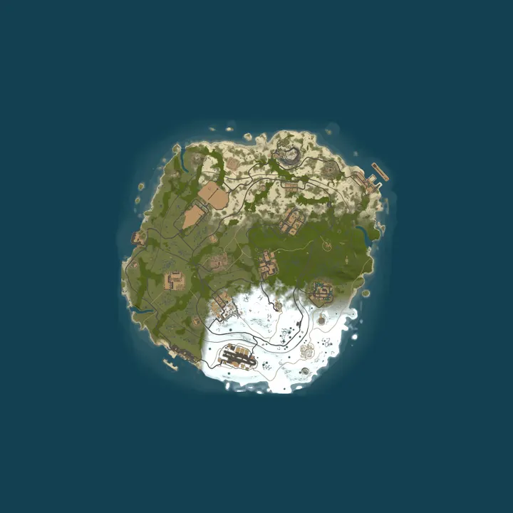 Map of A Shockbyte Rust Server