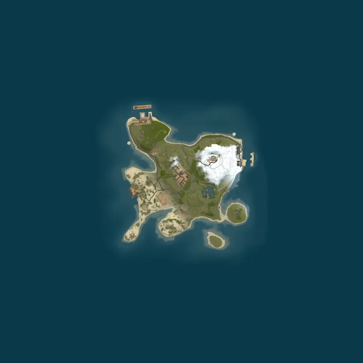 Map of A Shockbyte Rust Server