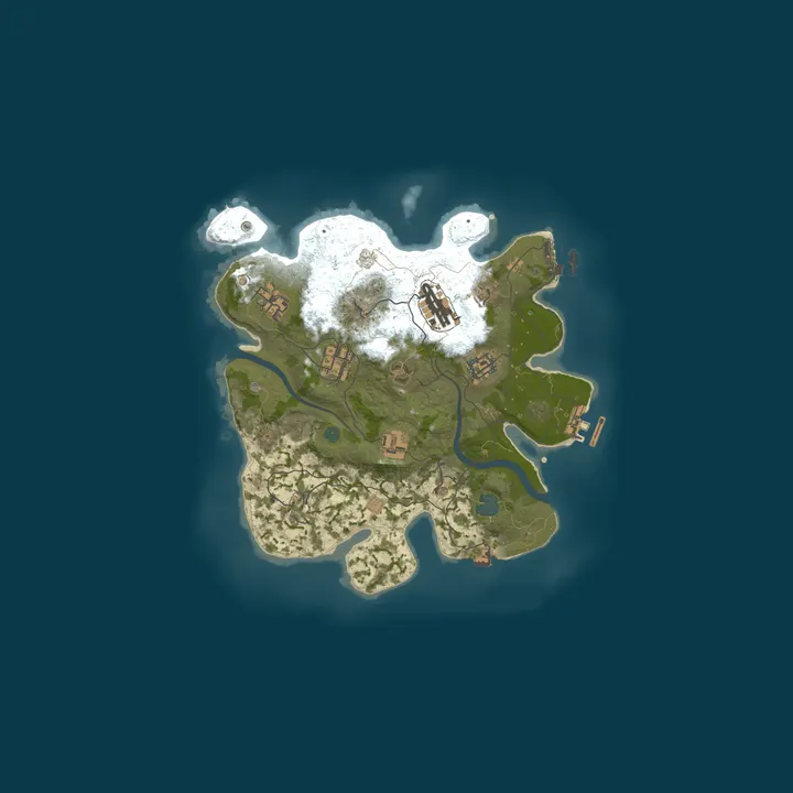 Map of A Shockbyte Rust Server