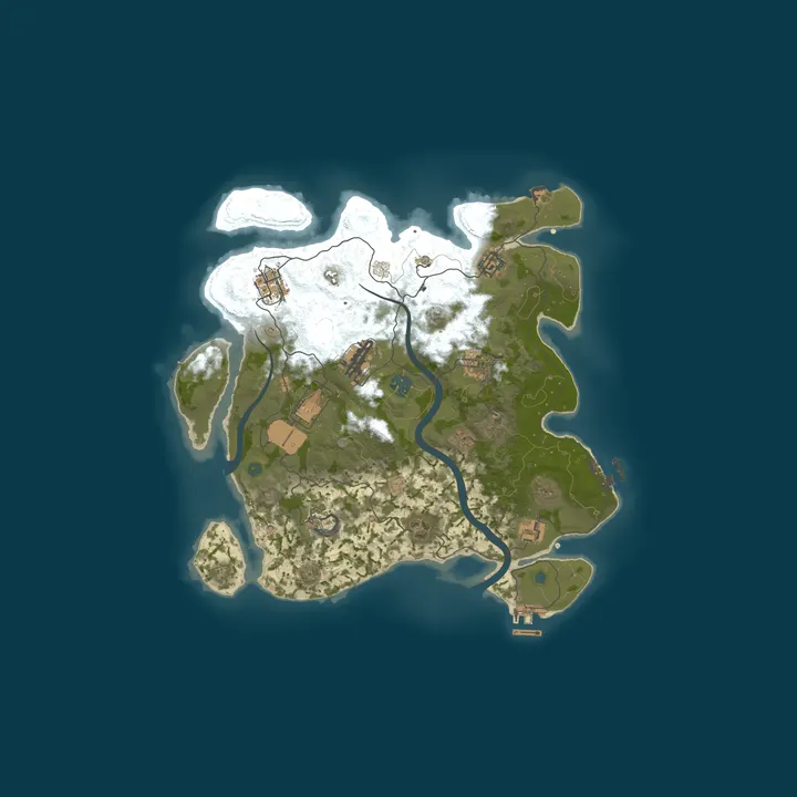 Map of JP ともすけサーバー 5x Raidable Bases | Bosses