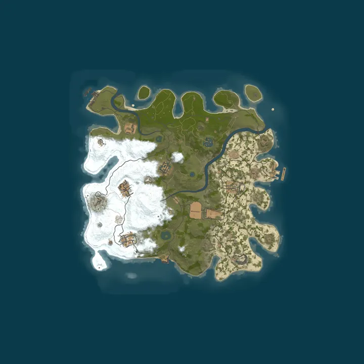 Map of A Shockbyte Rust Server