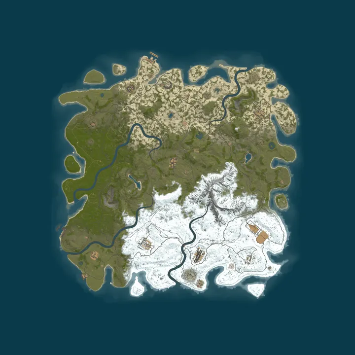 Map of Rust Server