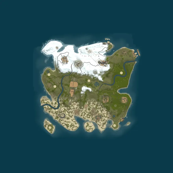 Map of TheOffice 5X PVE |ThirdPerson|RaidableBases|Teleport|Events