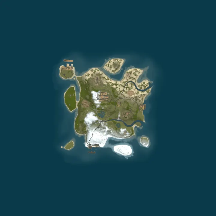 Map of A Shockbyte Rust Server