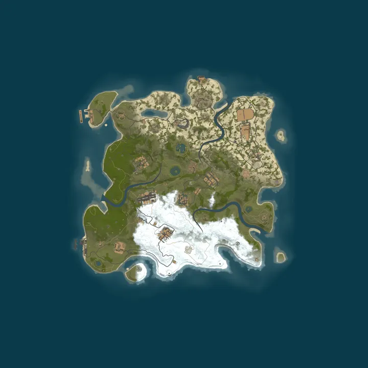 Map of A Shockbyte Rust Server