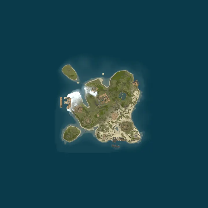 Map of A Shockbyte Rust Server